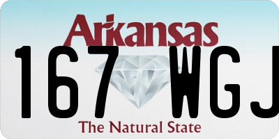 AR license plate 167WGJ