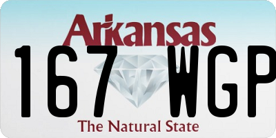 AR license plate 167WGP
