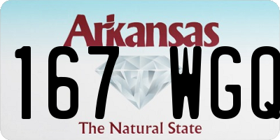 AR license plate 167WGQ