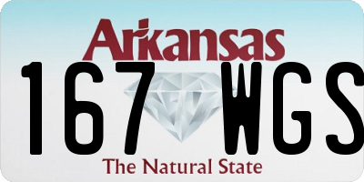 AR license plate 167WGS