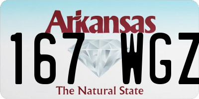 AR license plate 167WGZ