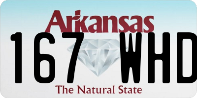 AR license plate 167WHD