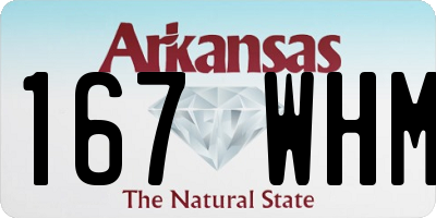 AR license plate 167WHM