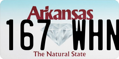 AR license plate 167WHN