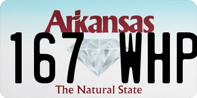 AR license plate 167WHP