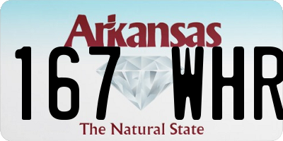 AR license plate 167WHR