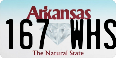 AR license plate 167WHS