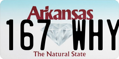 AR license plate 167WHY