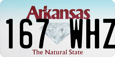 AR license plate 167WHZ
