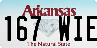 AR license plate 167WIE