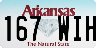 AR license plate 167WIH