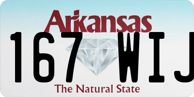 AR license plate 167WIJ