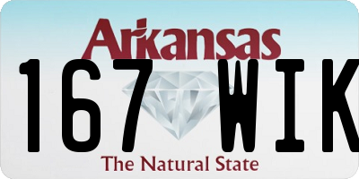 AR license plate 167WIK
