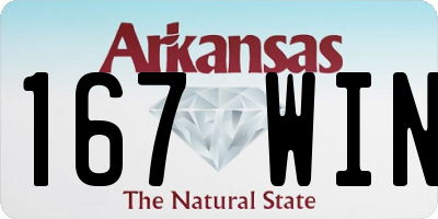 AR license plate 167WIN