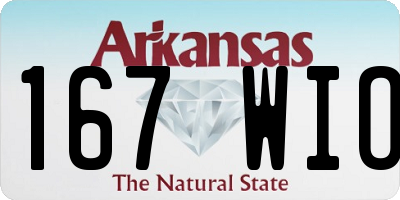 AR license plate 167WIO