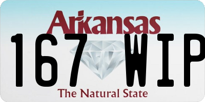AR license plate 167WIP