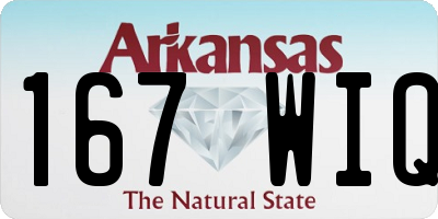 AR license plate 167WIQ