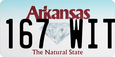 AR license plate 167WIT