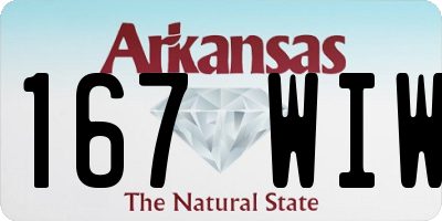 AR license plate 167WIW