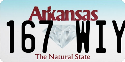 AR license plate 167WIY