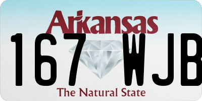 AR license plate 167WJB
