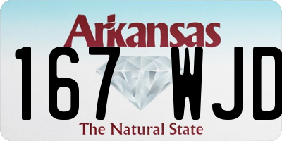 AR license plate 167WJD