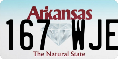 AR license plate 167WJE