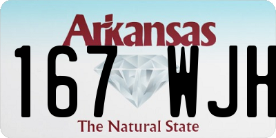 AR license plate 167WJH