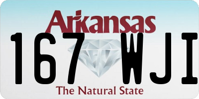 AR license plate 167WJI