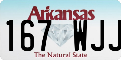 AR license plate 167WJJ
