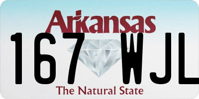 AR license plate 167WJL
