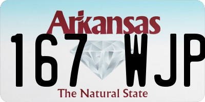 AR license plate 167WJP