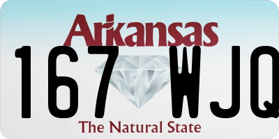 AR license plate 167WJQ