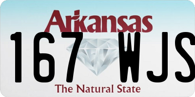 AR license plate 167WJS