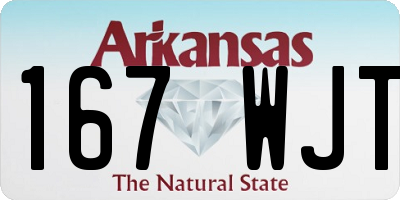 AR license plate 167WJT