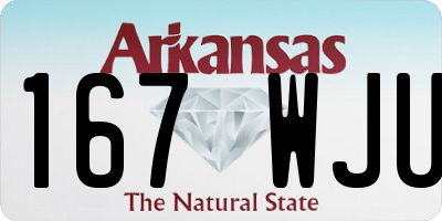 AR license plate 167WJU