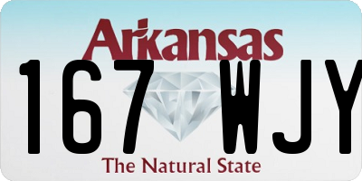 AR license plate 167WJY