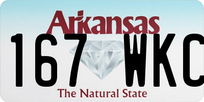 AR license plate 167WKC