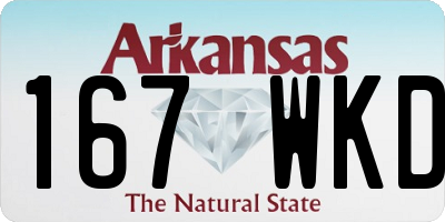 AR license plate 167WKD