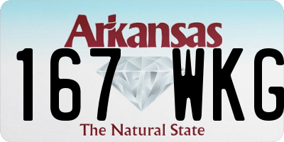 AR license plate 167WKG