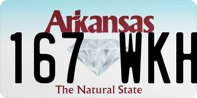 AR license plate 167WKH