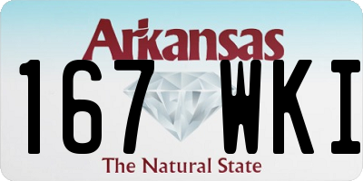 AR license plate 167WKI