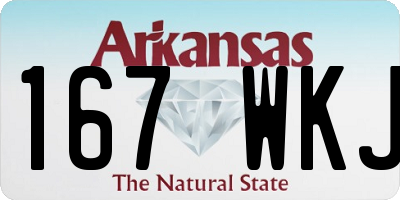AR license plate 167WKJ