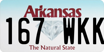 AR license plate 167WKK