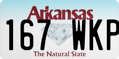 AR license plate 167WKP
