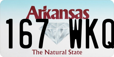 AR license plate 167WKQ