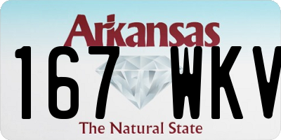 AR license plate 167WKV