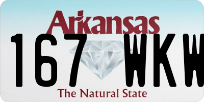 AR license plate 167WKW