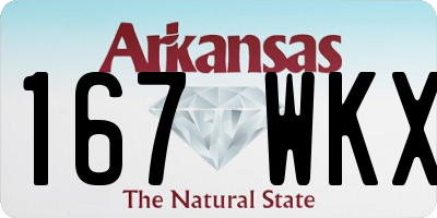 AR license plate 167WKX