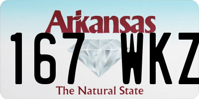 AR license plate 167WKZ